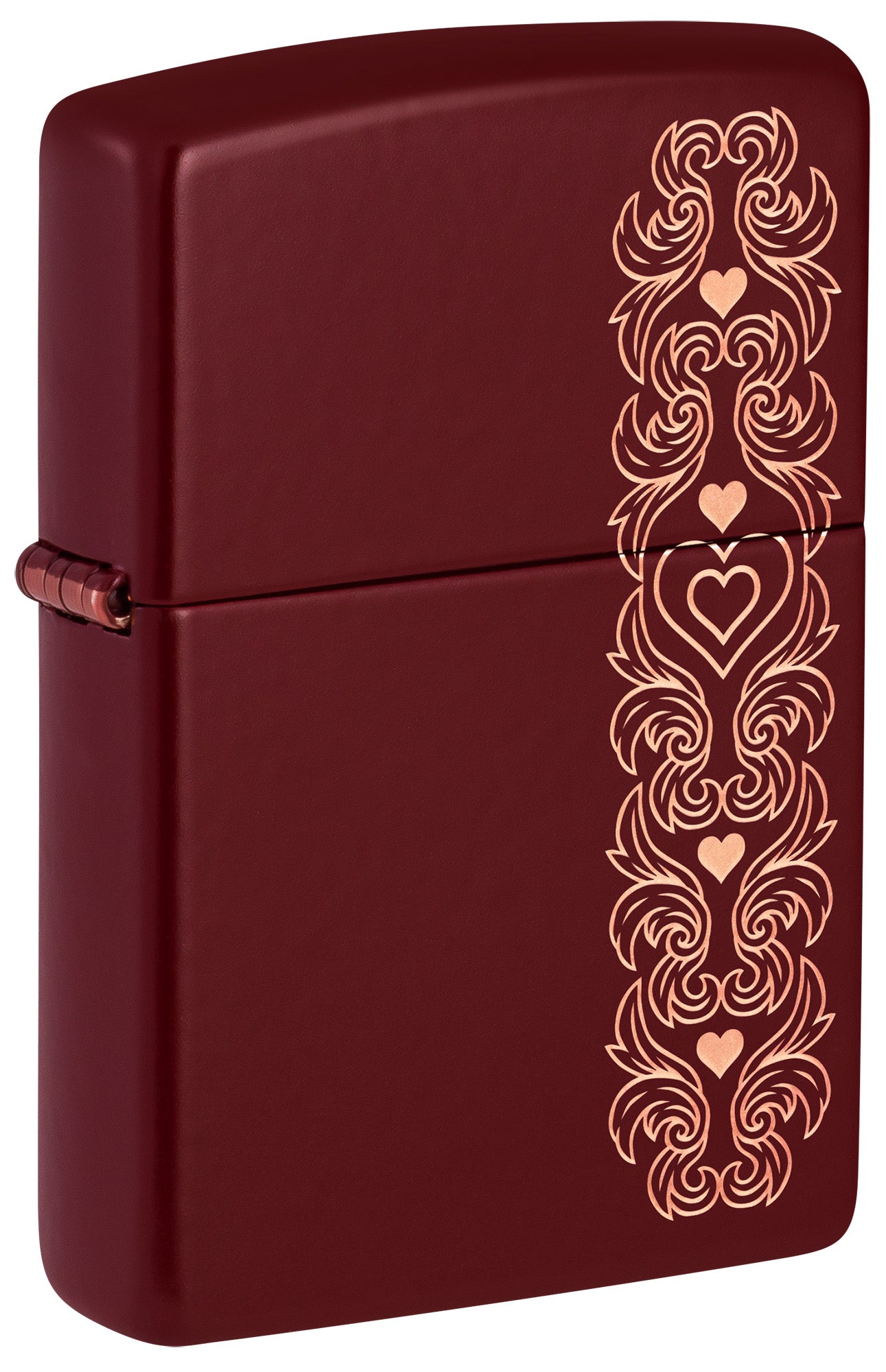 Zippo Classic Pocket Lighter In Merlot – Winddichtes Benzinfeuerzeug, Made In USA, Lebenslange Garantie